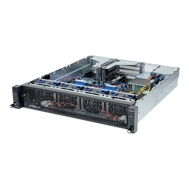 Gigabyte E263-Z30 2U Rackmount Single Socket 4th Gen AMD GENOA Server - Short Depth Edge Platform - Redundant PSU