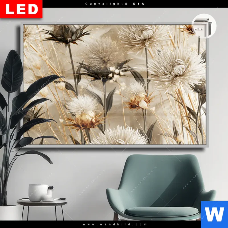 Leuchtbild Acrylglas Canvalight® DIA | Wildblumen | Querformat