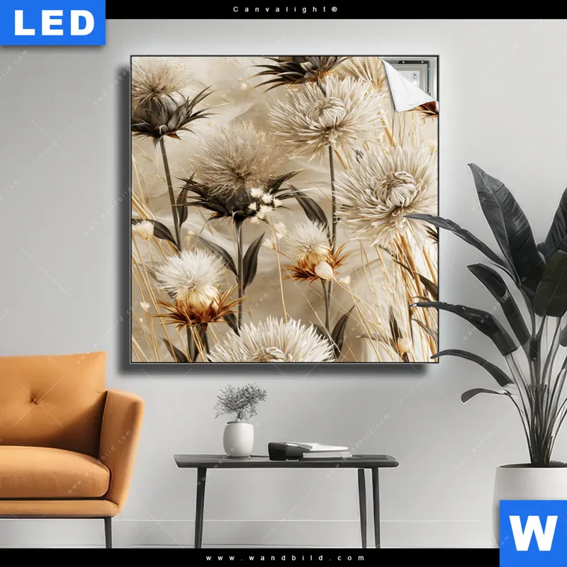 Canvalight® Leuchtbild | Wildblumen | Quadrat