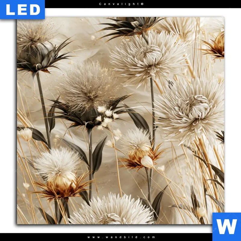 Canvalight® Leuchtbild | Wildblumen | Quadrat