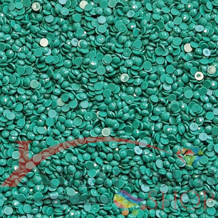 DMC 3850 Bright Green DK - runde Steine - Diamond Painting