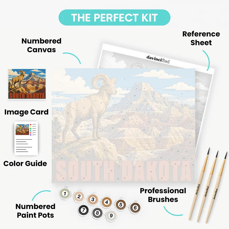 Bighorn Ridge Sentinel - Paint by Numbers Kit