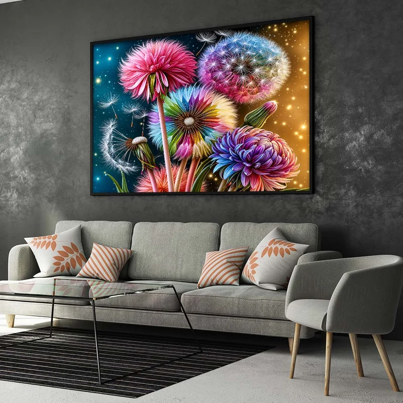 5D Diamond Painting – Sternentanz der Wunschblüten