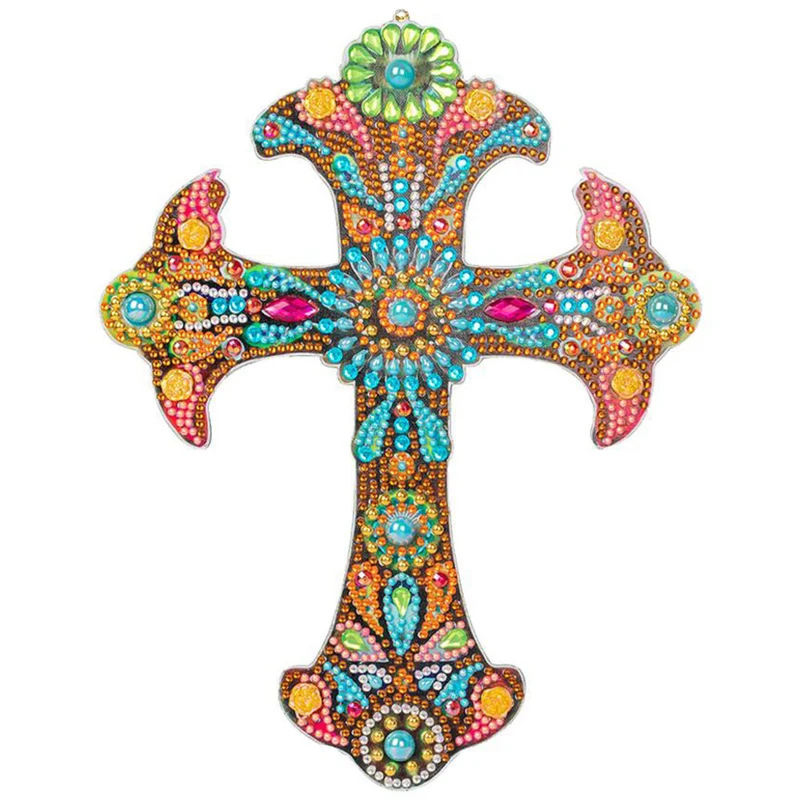 5D Diamond Painting Dekoanhänger Kreuz