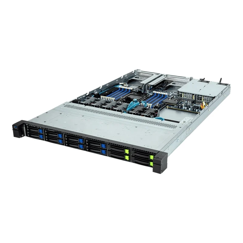Gigabyte R163-S32 1U Rackmount Single Socket 4th Gen Intel Xeon Scalable Server - 12x Hot-Swap Bays - Redundant PSU