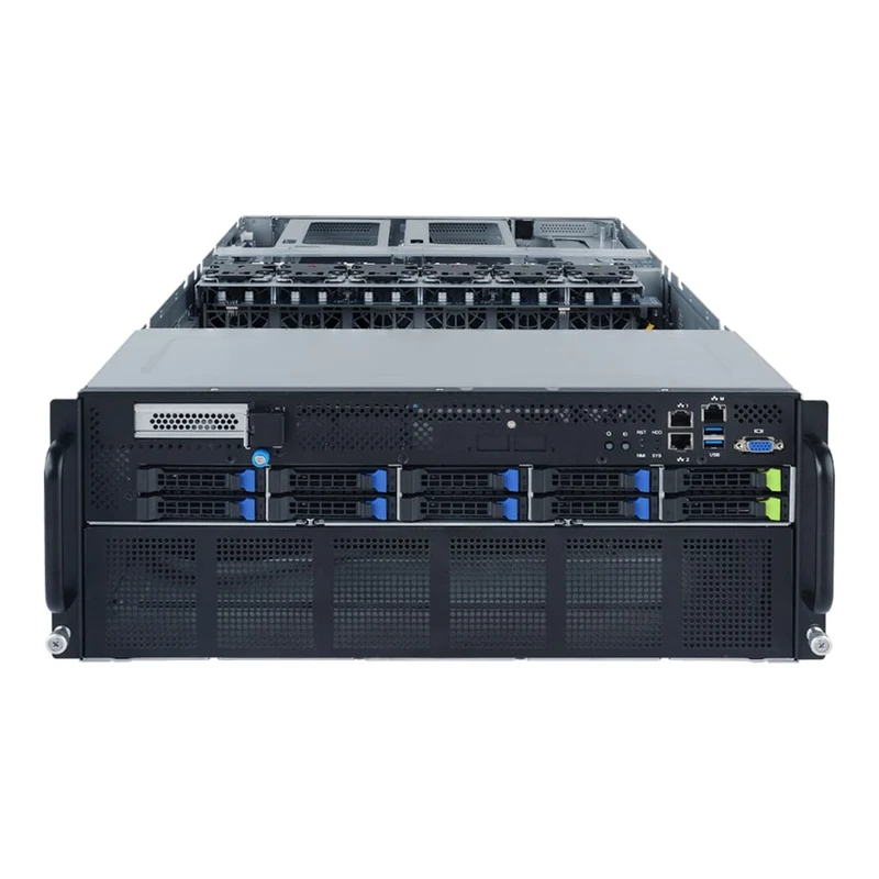Gigabyte G482-Z54 4U Rackmount Dual 3rd Gen AMD ROME Server - Multi-GPU Support - 8x Hot-Swap Bays - Redundant PSU