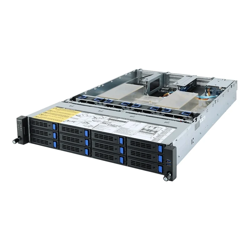 Gigabyte R282-Z90 2U Rackmount Dual 3rd Gen AMD ROME Server - 14x Hot-Swap Bays - Redundant PSU