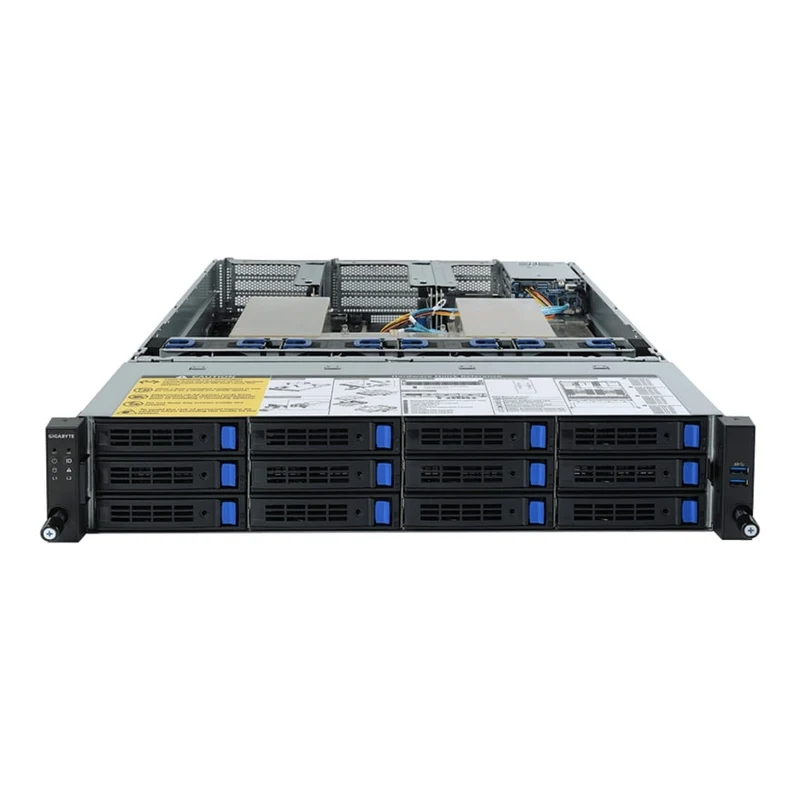 Gigabyte R282-Z90 2U Rackmount Dual 3rd Gen AMD ROME Server - 14x Hot-Swap Bays - Redundant PSU