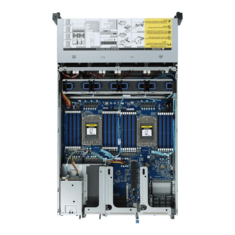Gigabyte R282-Z90 2U Rackmount Dual 3rd Gen AMD ROME Server - 14x Hot-Swap Bays - Redundant PSU