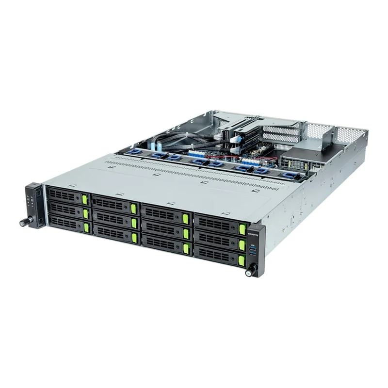 Gigabyte R263-Z30 2U Rackmount Single Socket 4th Gen AMD GENOA Server - 12x Hot-Swap Bays - Redundant PSU