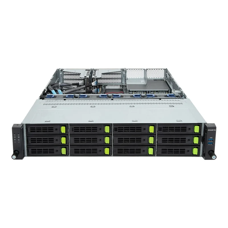 Gigabyte R263-Z30 2U Rackmount Single Socket 4th Gen AMD GENOA Server - 12x Hot-Swap Bays - Redundant PSU