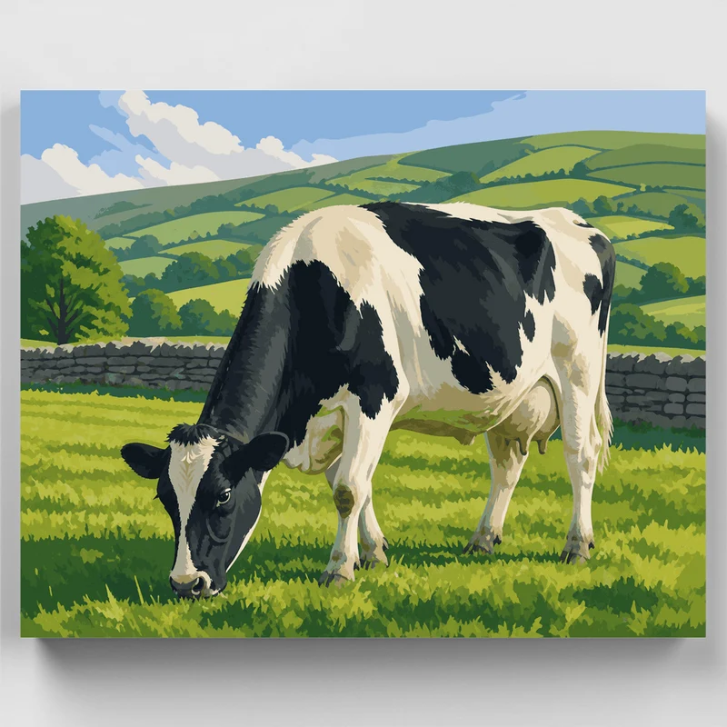 Grazing Dairy Cow - Paint by Numbers Kit