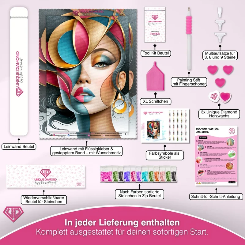5D Diamond Painting – Geometrische Eleganz