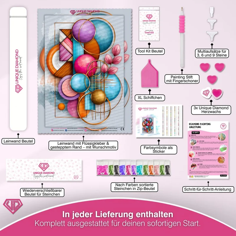 5D Diamond Painting – Harmonie der Formen