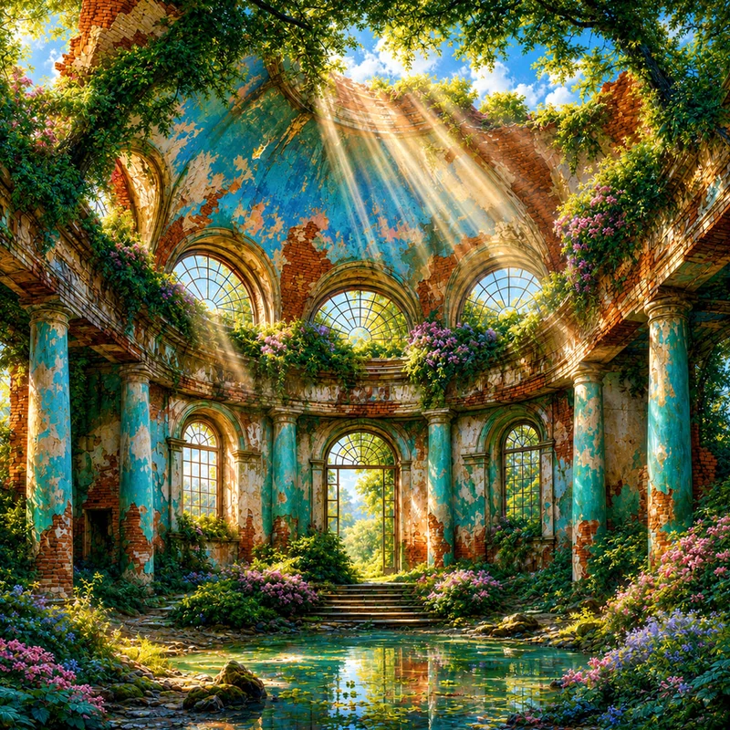 5D Diamond Painting – Aurelias verwunschene Sonnenrotunde