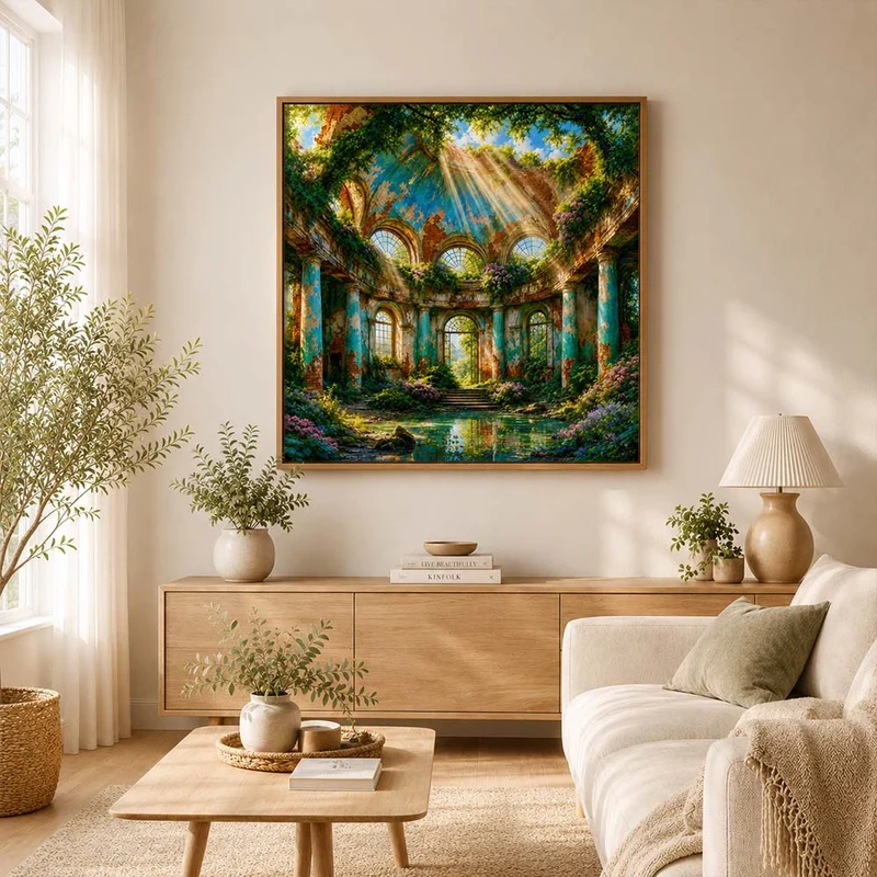 5D Diamond Painting – Aurelias verwunschene Sonnenrotunde