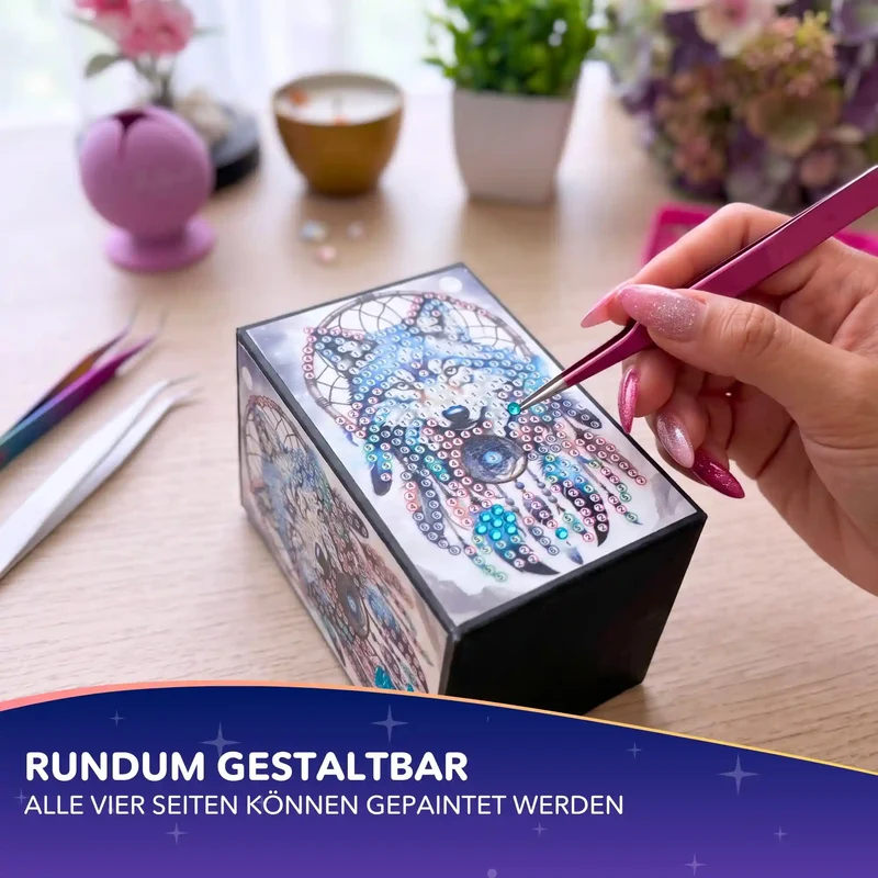 Diamond Painting - Stiftehalter Wolf