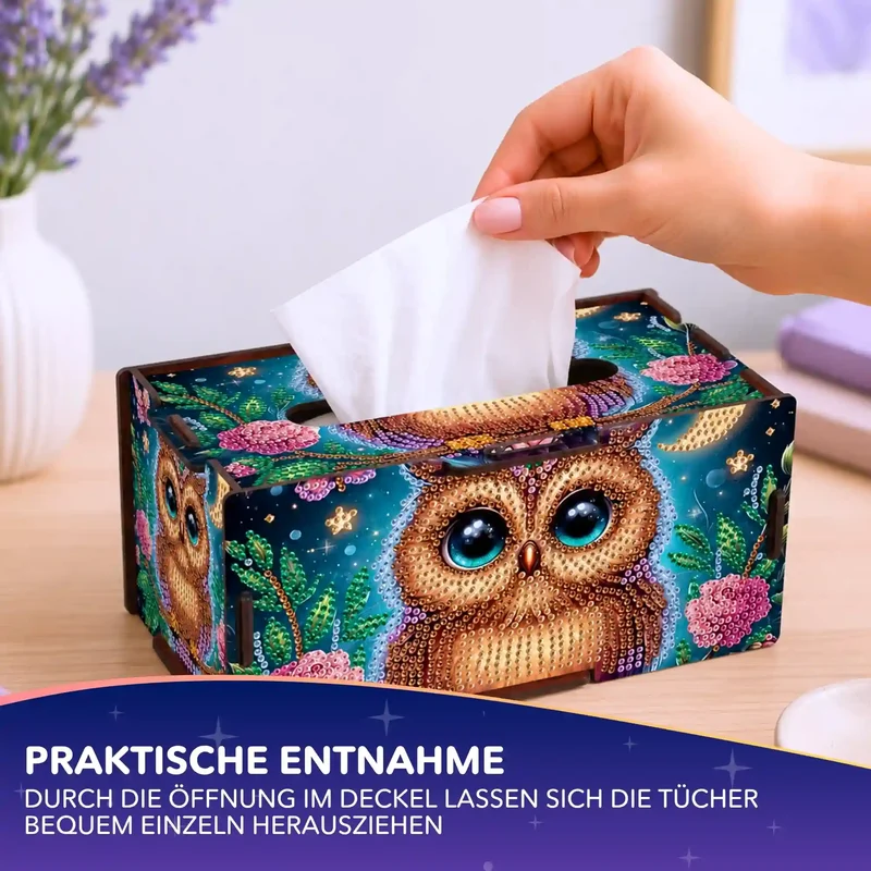 Diamond Painting - Tücherbox Eule
