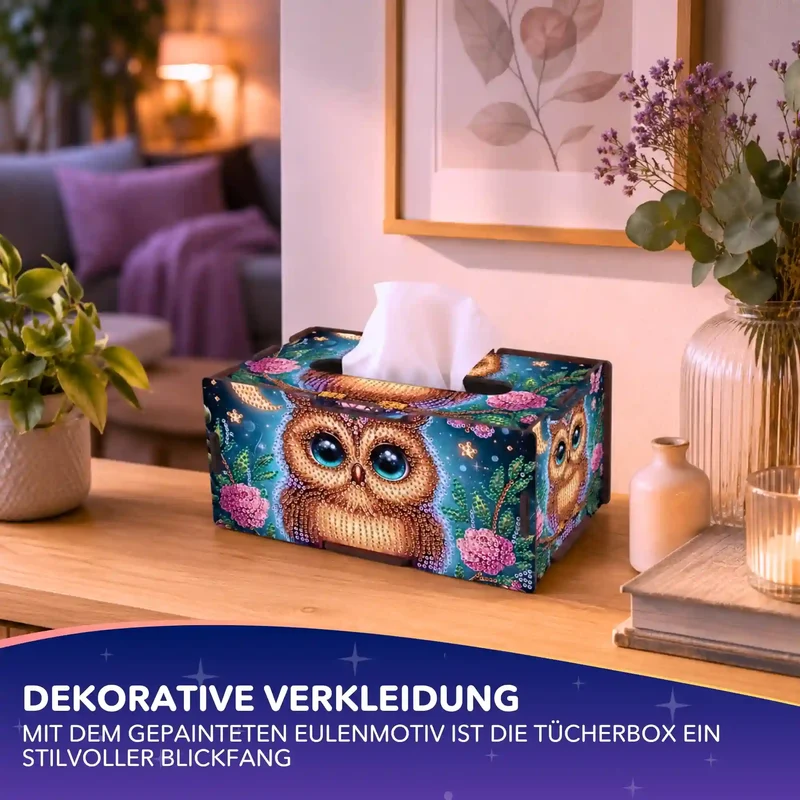 Diamond Painting - Tücherbox Eule