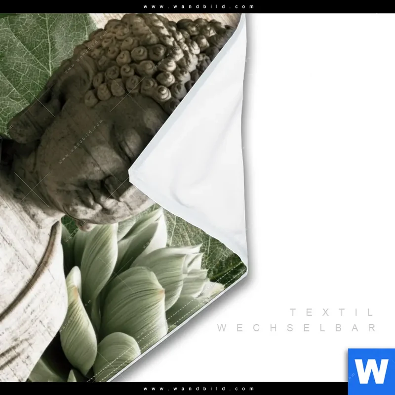 Wechselmotiv | Buddha zwischen Lotusblüten | Hochformat