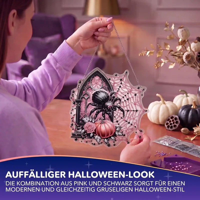 Diamond Painting Aufhänger Spinne - Halloween