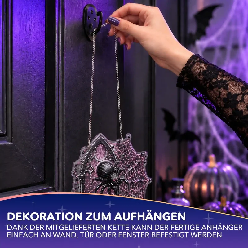 Diamond Painting Aufhänger Spinne - Halloween