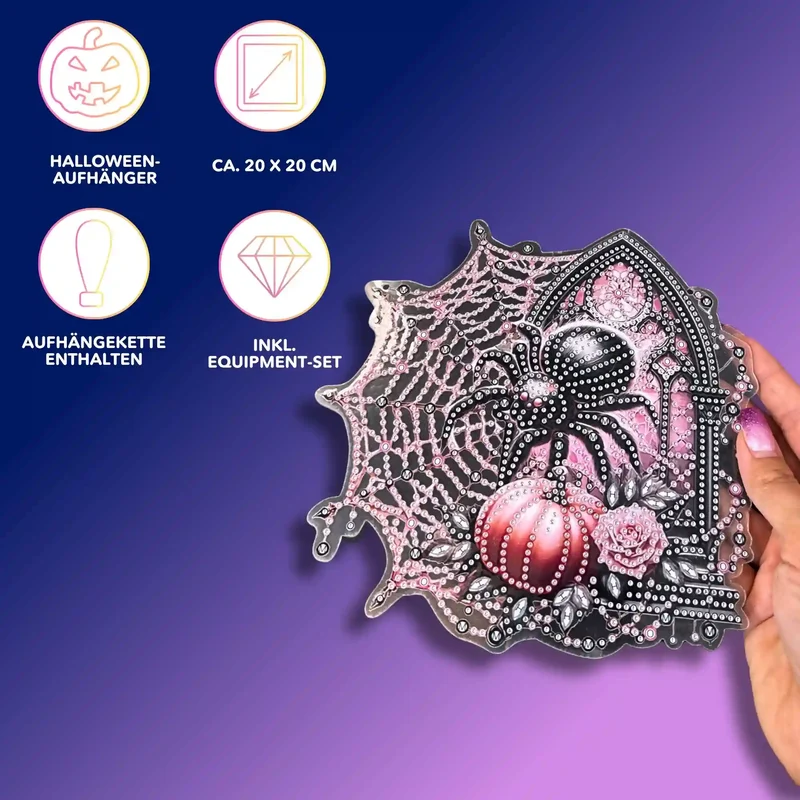 Diamond Painting Aufhänger Spinne - Halloween