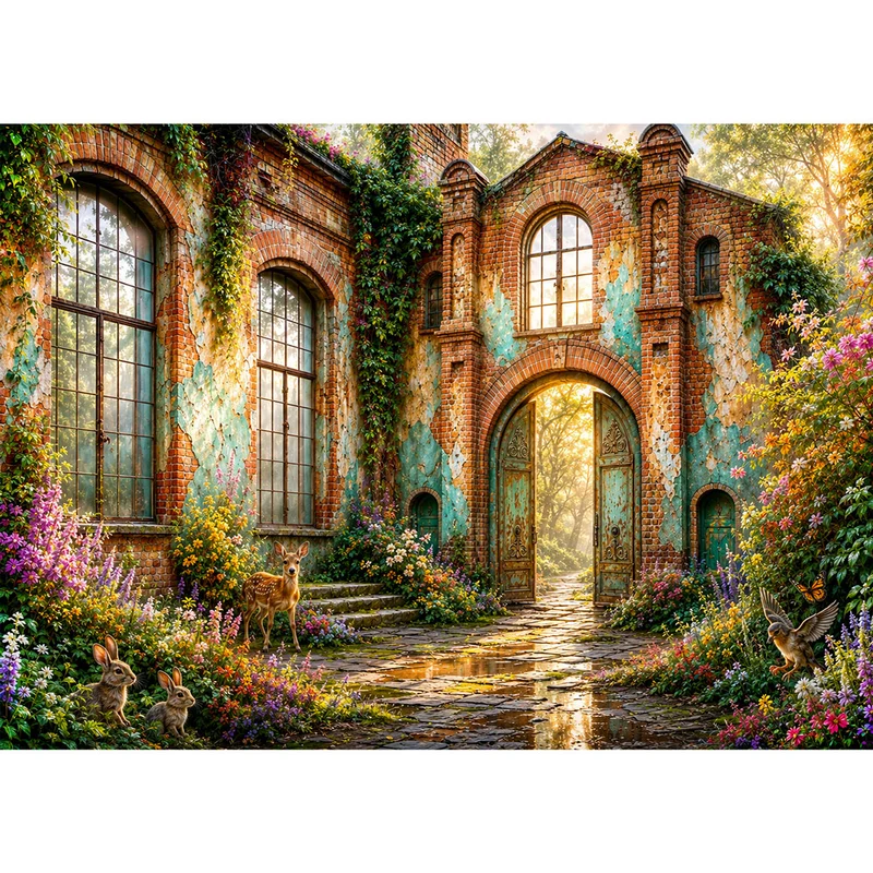 5D Diamond Painting – Das Erwachen der Vergessenen Gärten