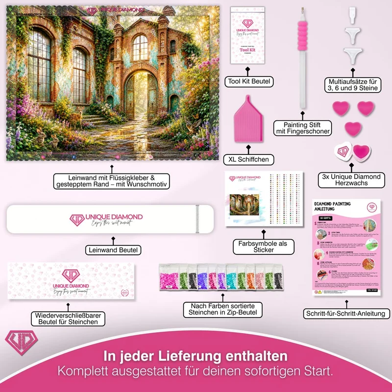 5D Diamond Painting – Das Erwachen der Vergessenen Gärten