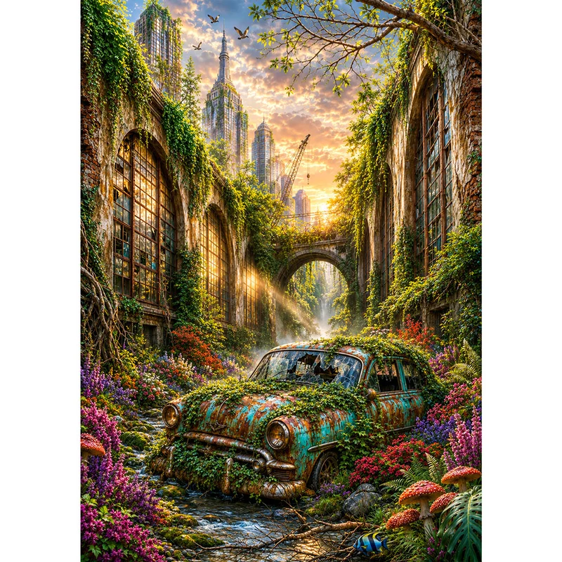 5D Diamond Painting – Die Stille nach der Zeit