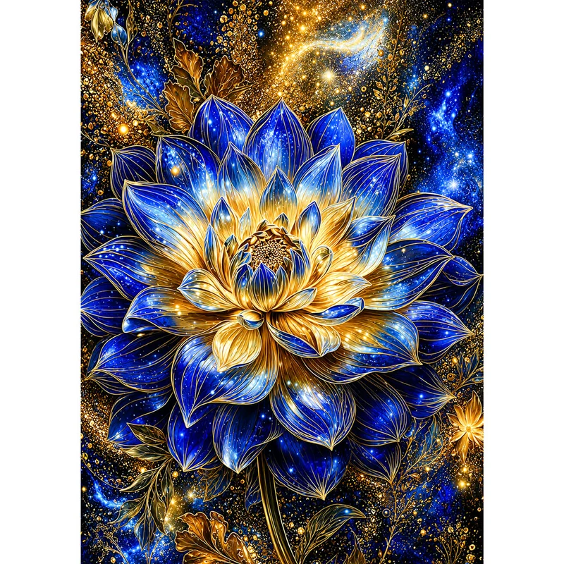 5D Diamond Painting – Kosmische Lotus-Elegie
