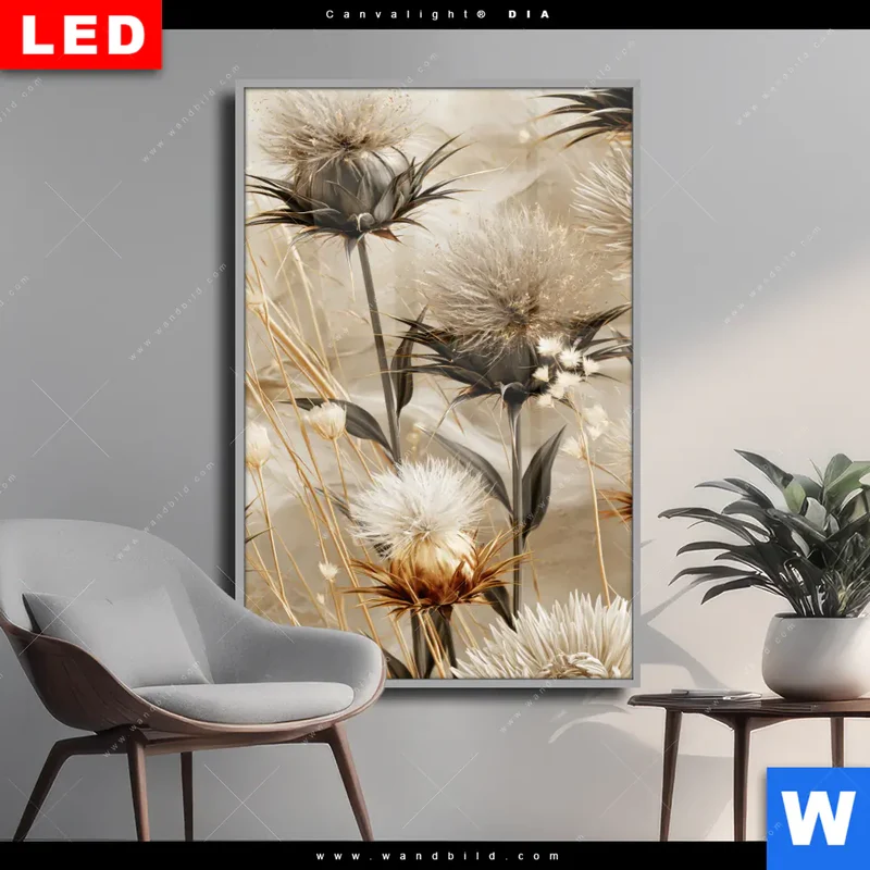 Wechselmotiv Acrylglas Canvalight® DIA | Wildblumen | Hochformat