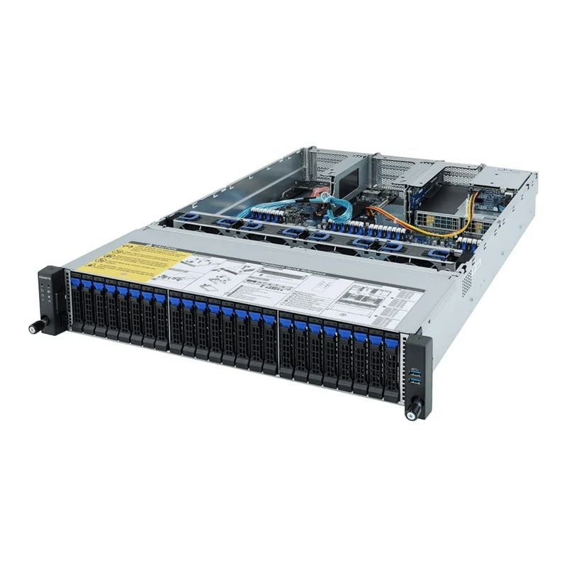 Gigabyte R282-Z91 2U Rackmount Dual 3rd Gen AMD ROME Server - 26x Hot-Swap Bays - Redundant PSU