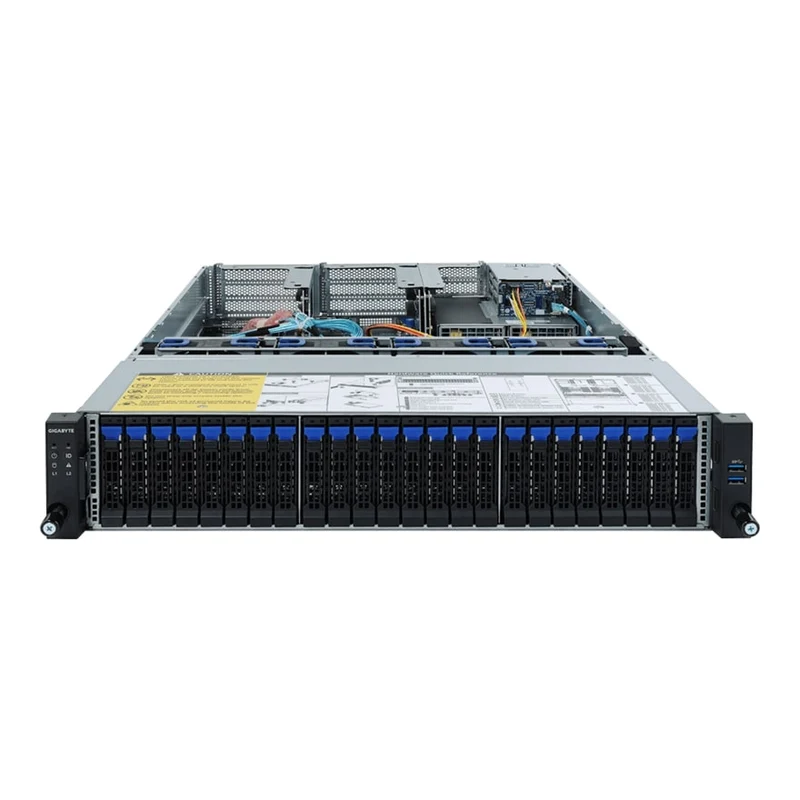 Gigabyte R282-Z91 2U Rackmount Dual 3rd Gen AMD ROME Server - 26x Hot-Swap Bays - Redundant PSU
