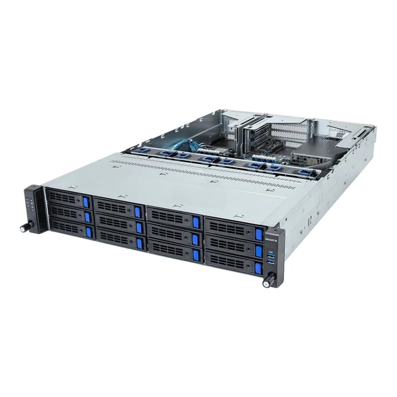 Gigabyte R263-S30 2U Rackmount Single Socket 4th Gen Intel Xeon Scalable Server - 12x Hot-Swap Bays - Redundant PSU