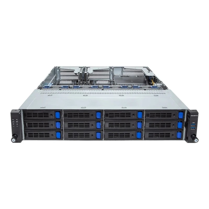 Gigabyte R263-S30 2U Rackmount Single Socket 4th Gen Intel Xeon Scalable Server - 12x Hot-Swap Bays - Redundant PSU