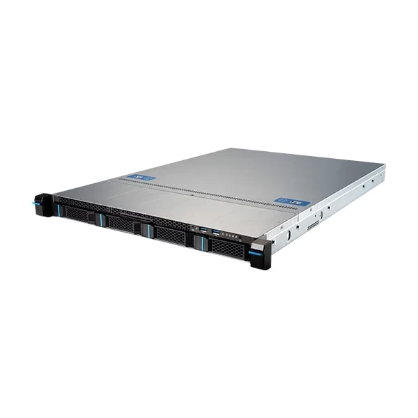 MSI S1102-02 1U Rackmount Single AMD Ryzen 7000 and EPYC 4004 Server - Water Cooled - 4x Hot-Swap Bays - 2x Gigabit LAN - Redundant PSU
