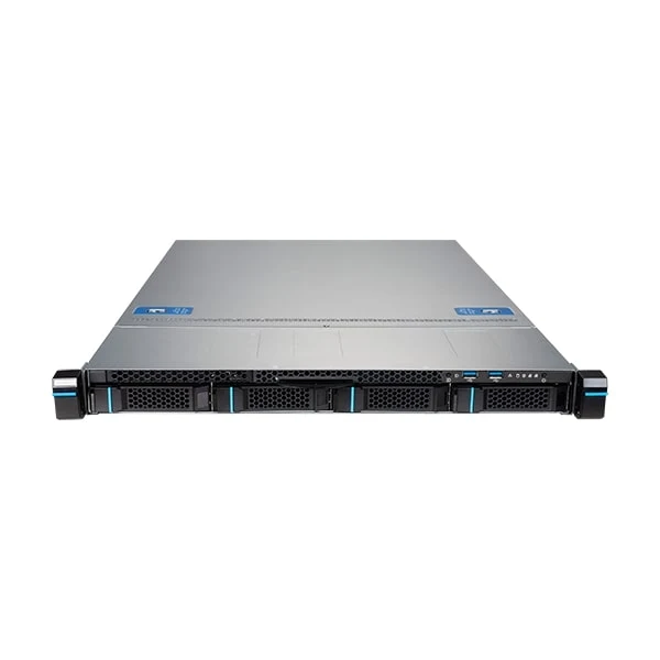 MSI S1102-02 1U Rackmount Single AMD Ryzen 7000 and EPYC 4004 Server - Water Cooled - 4x Hot-Swap Bays - 2x Gigabit LAN - Redundant PSU