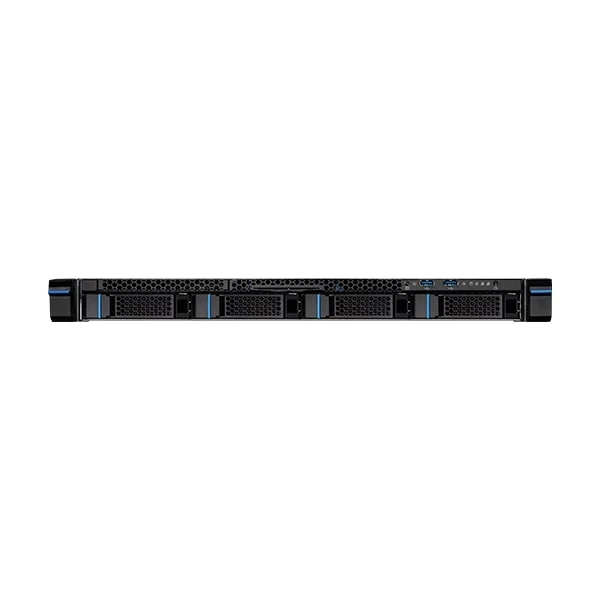 MSI S1102-02 1U Rackmount Single AMD Ryzen 7000 and EPYC 4004 Server - Water Cooled - 4x Hot-Swap Bays - 2x Gigabit LAN - Redundant PSU