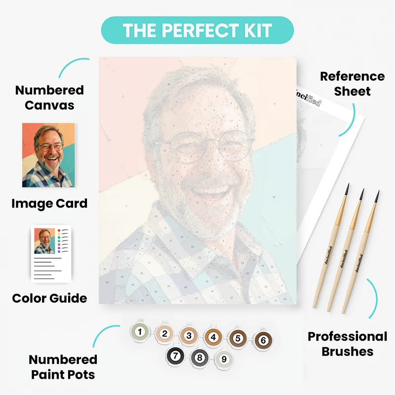 Sunwashed Palette Knife - Custom Paint by Numbers Kit