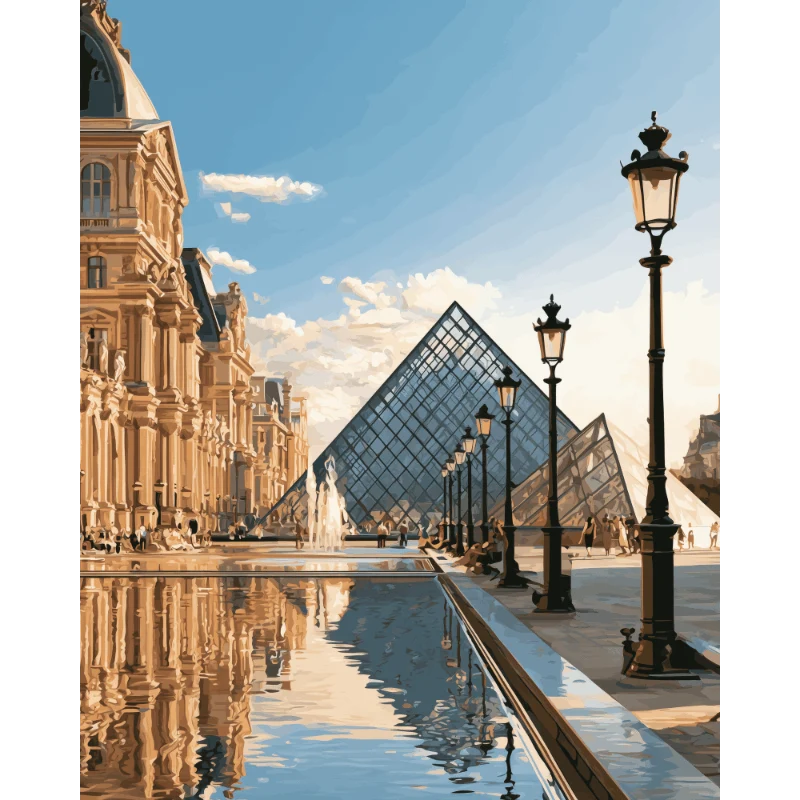 Spaziergang am Louvre