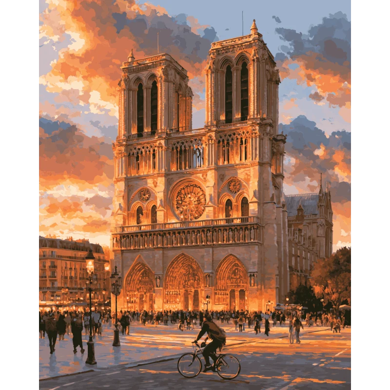 Sonnenuntergang an Notre-Dame