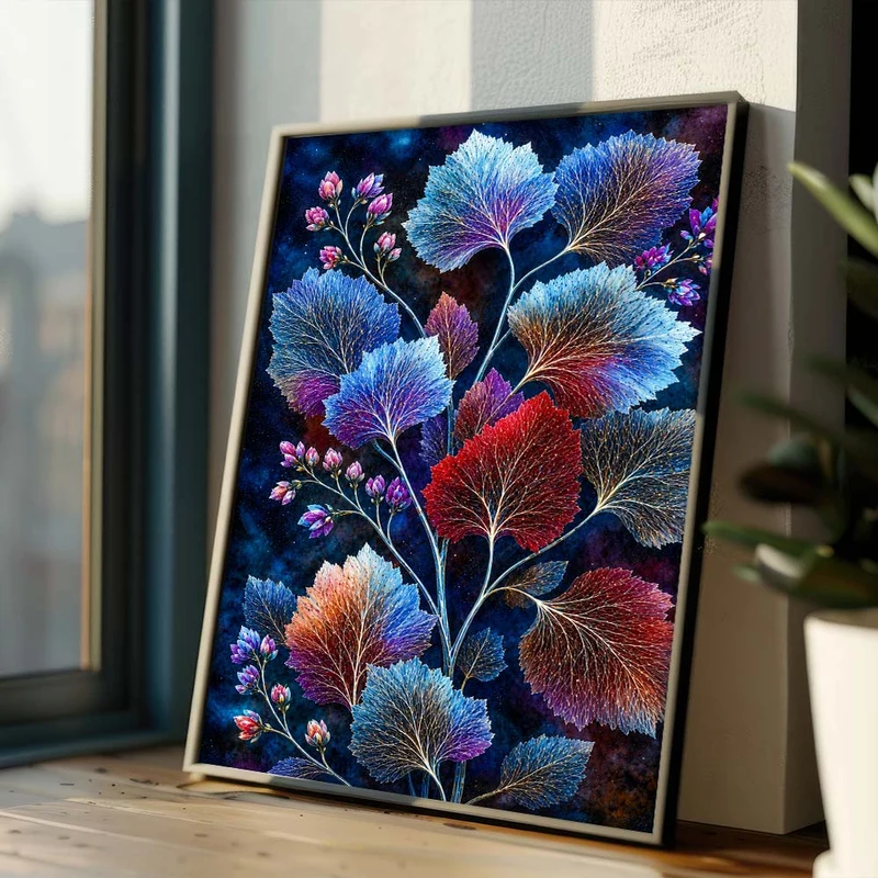 5D Diamond Painting – Leuchtende Blätterpracht