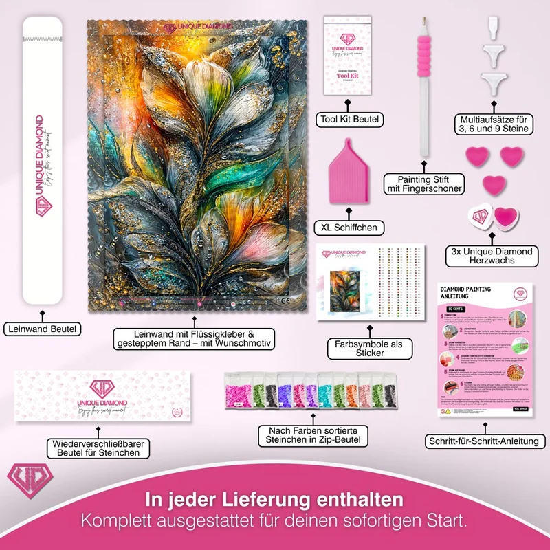 5D Diamond Painting – Aurelia Crystal Blossom