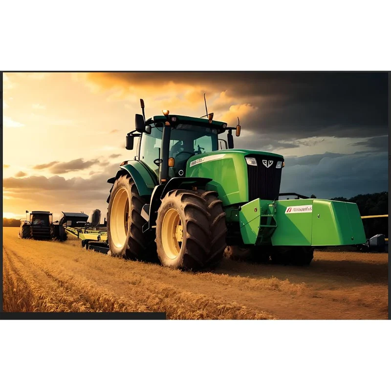 Grüner Traktor