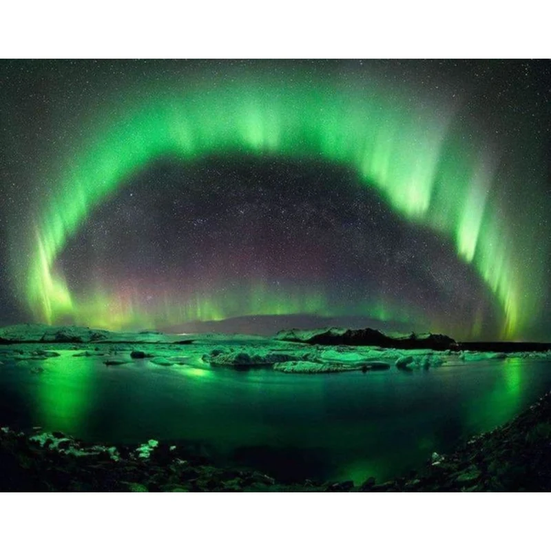 Nordlicht grün