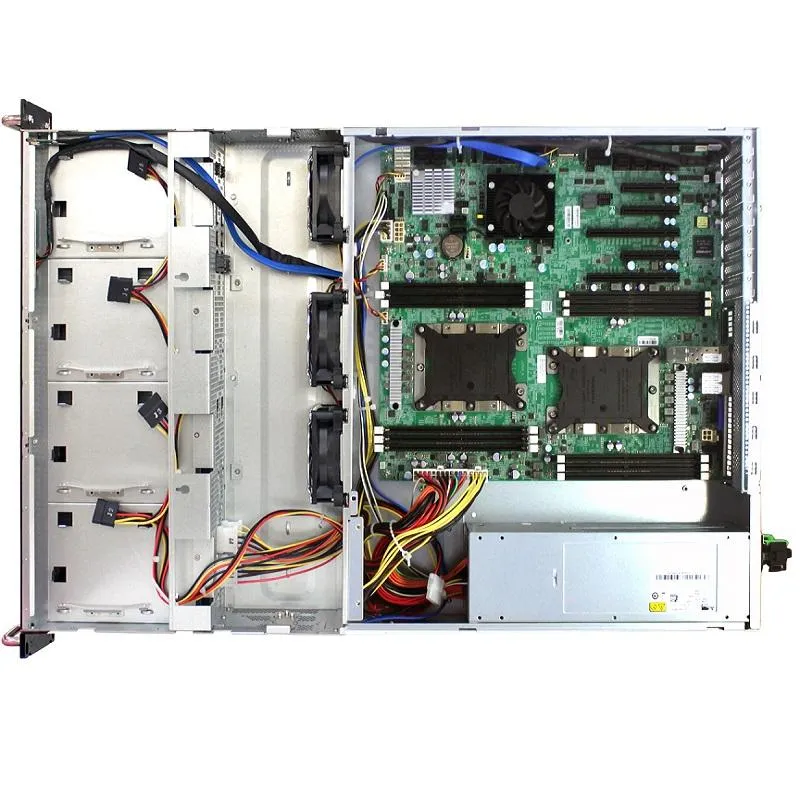 2U 12G Storage Server Chassis 8 x 3.5" Hot-Swap + 2 x 2.5" Internal with 550W x2 Redundant PSU (Rails Included) *7 x Low Profile
