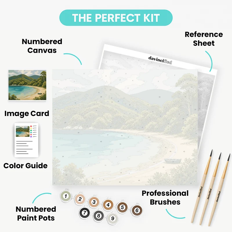 Bark Bay Lagoon - Paint by Numbers Kit
