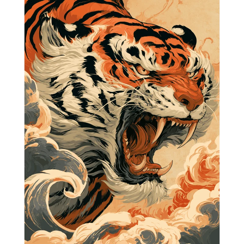 Kraftvoller Tiger