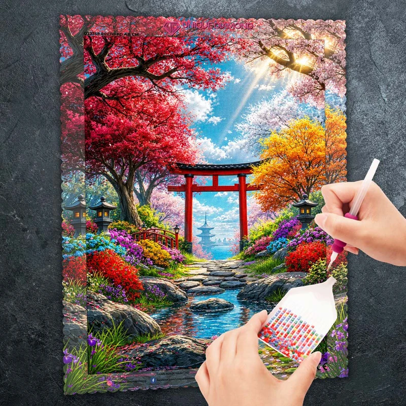 5D Diamond Painting – Haruka Garten der Ewigen Blüte